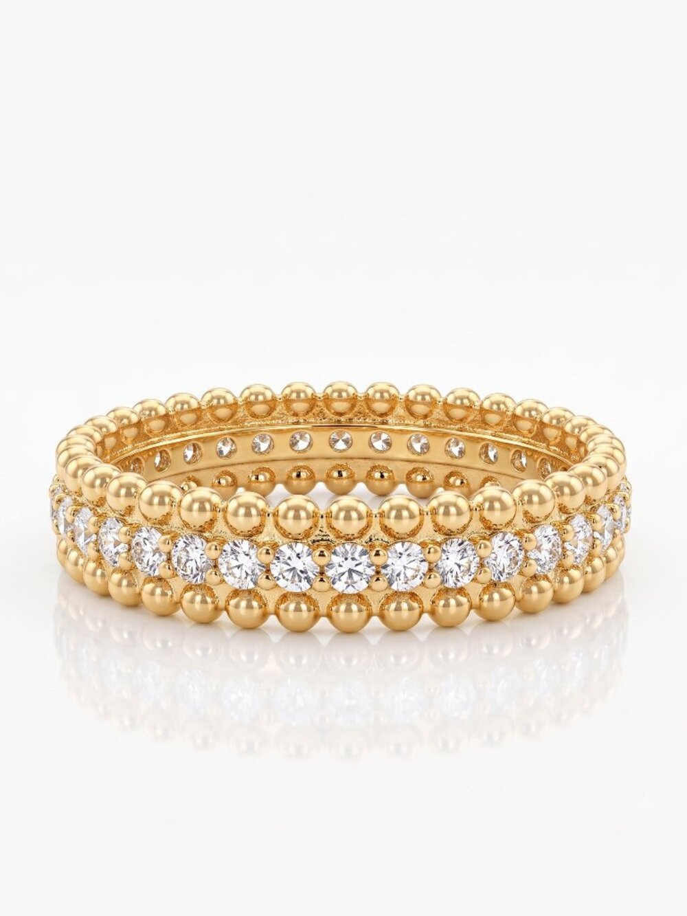 Gold Tone Eternity ring band, Charmed Aroma Bohemian